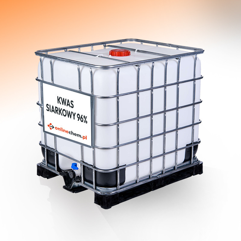 Kwas siarkowy 96% - 1200 kg | Kaucja za IBC 0 zł | Dostawa 0 zł