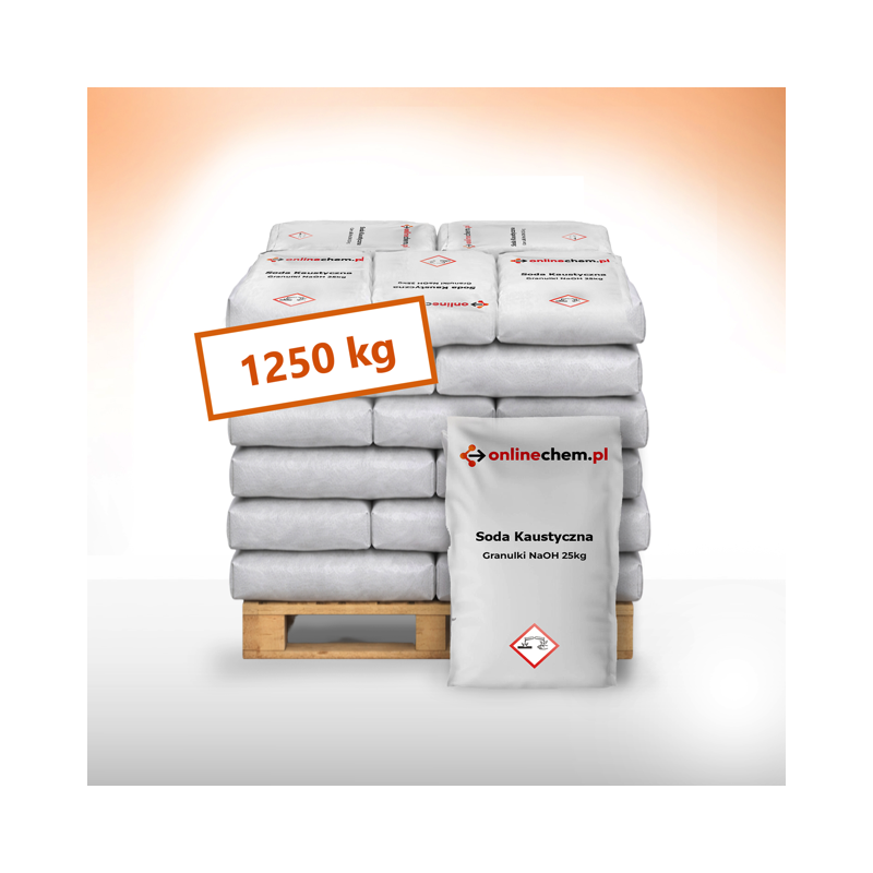 Soda kaustyczna (granulki). Oferta hurtowa, palety, gwarancja parametrów.